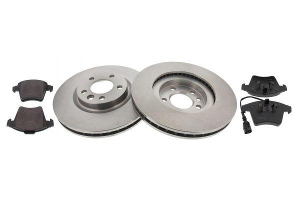 Brake disc set with brake pads - front (47777), VW Bus T5